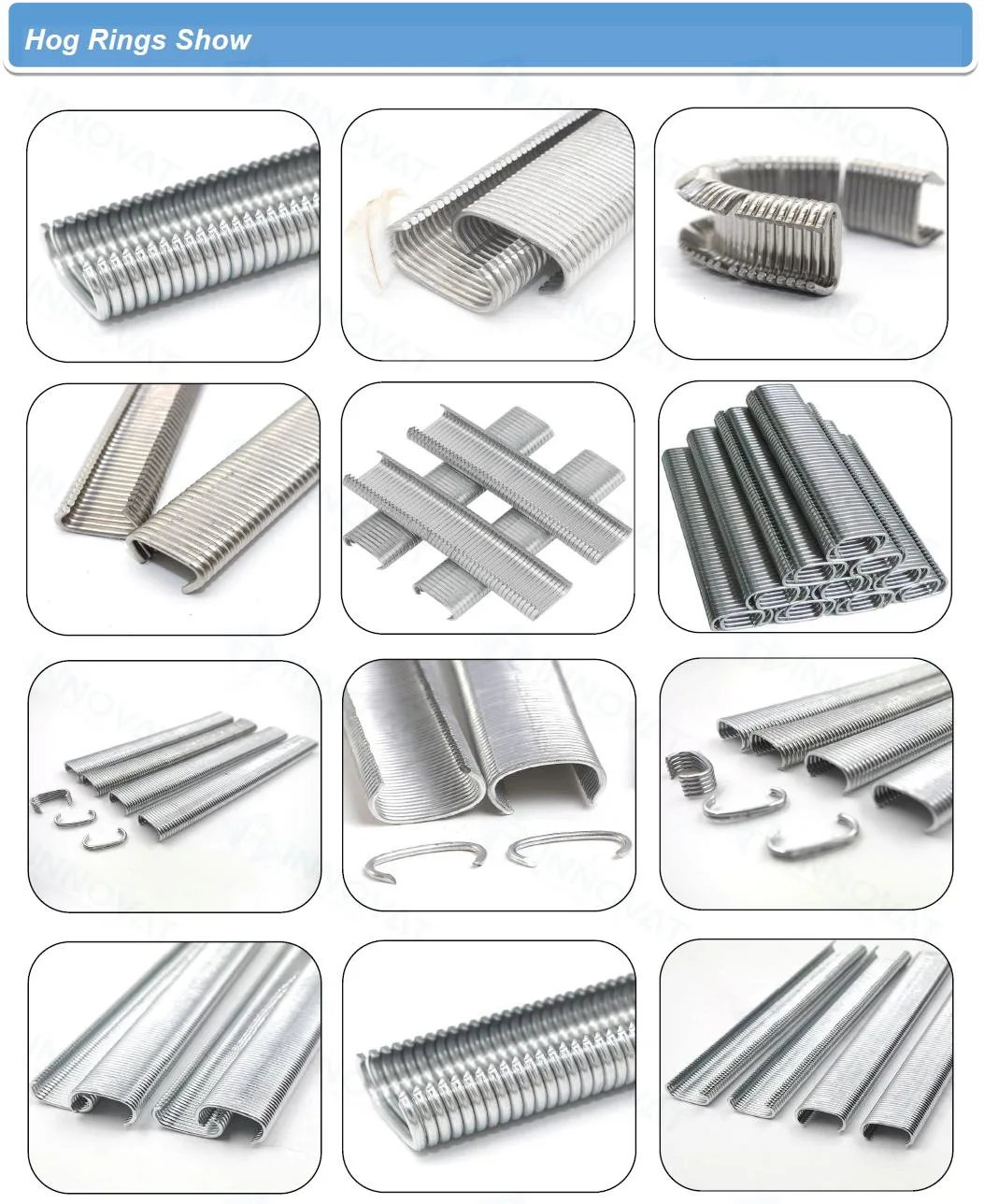 C Type Hog Ring Staples for Car Seat Animal Cages Nails