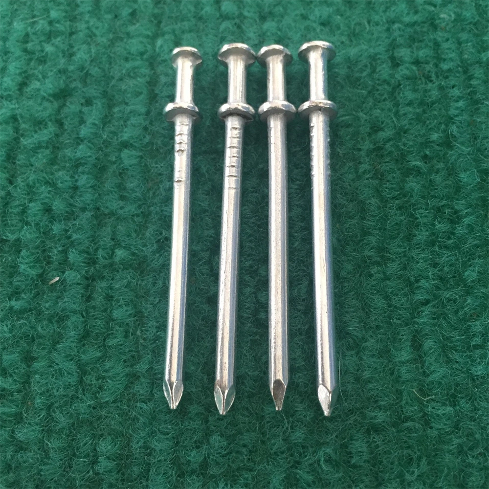 Galvanized/Q195 Material /Polished Surface /Square Rod/ Double Head Nail